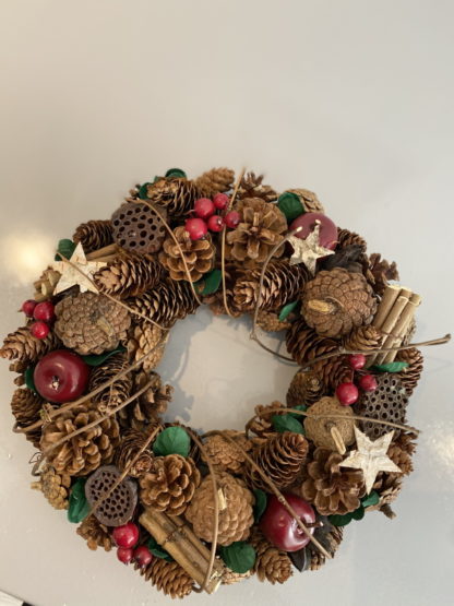 Large natural wreath christmas decoration